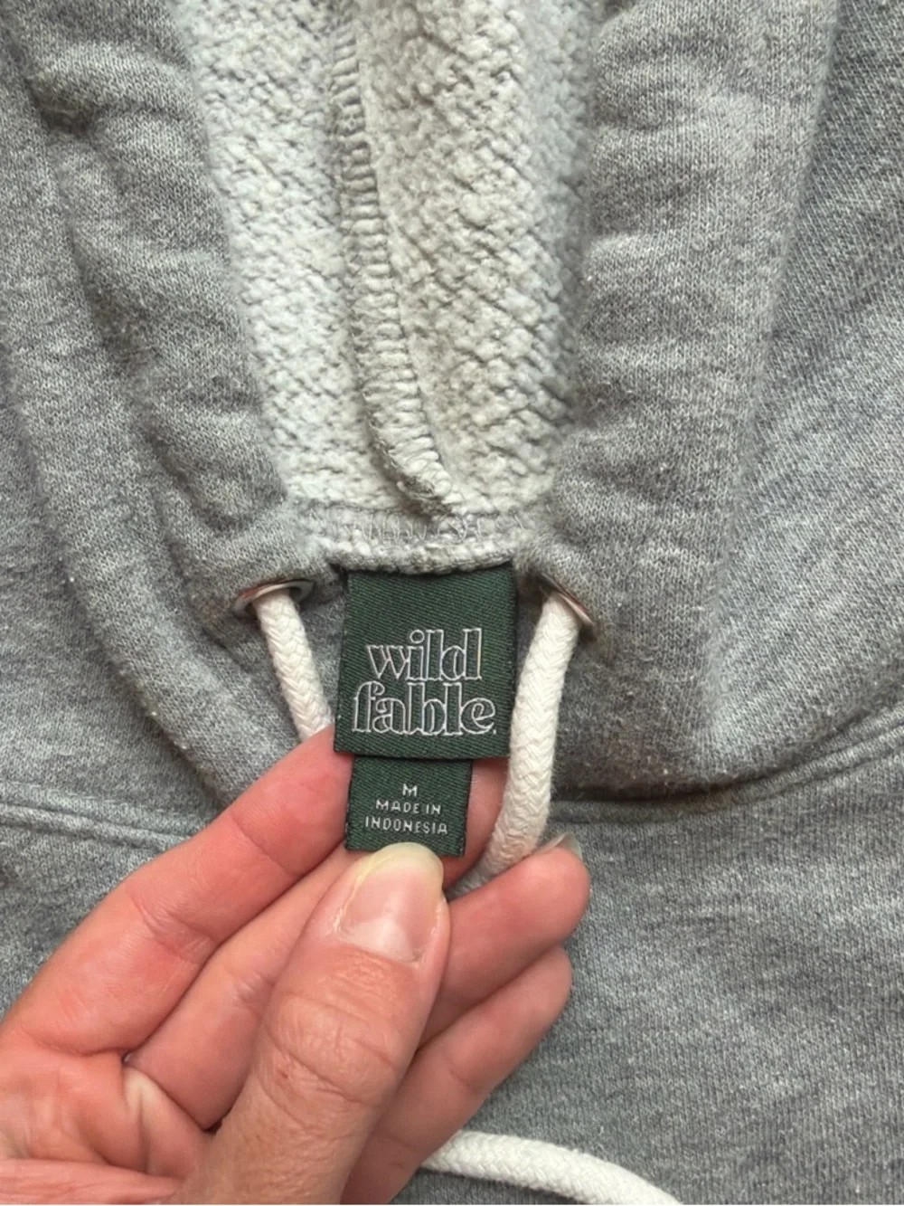 Gray Cropped Hoodie - Picture 4 of 4